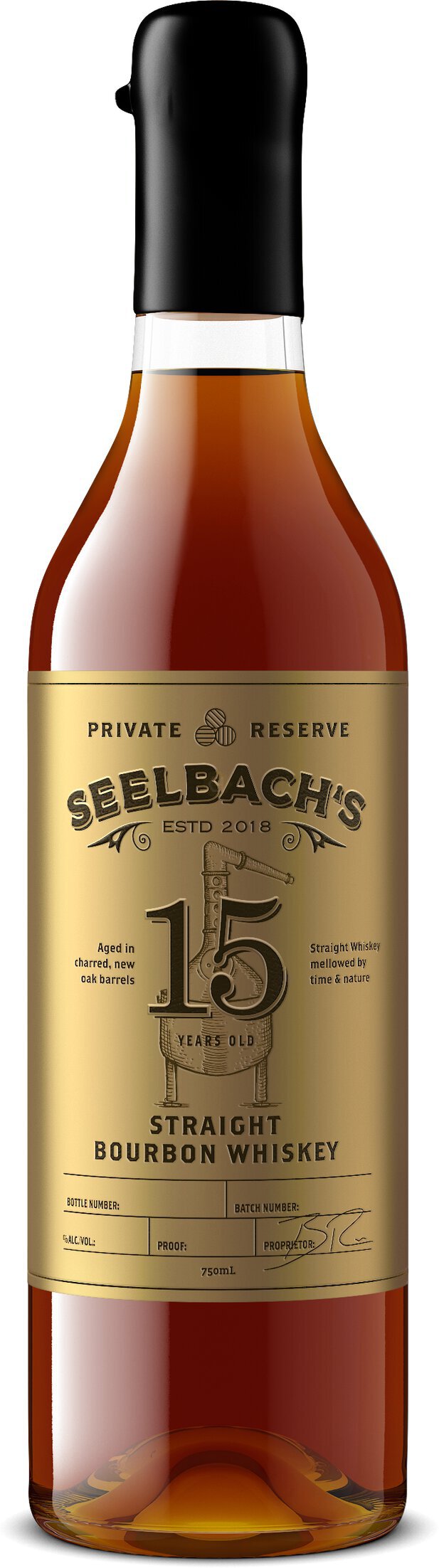 Seelbach's Private Reserve 15YO Straight Bourbon Whiskey 61.25% ABV 750mL