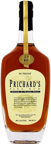 Prichard's American Craft Rum 40% ABV 750mL