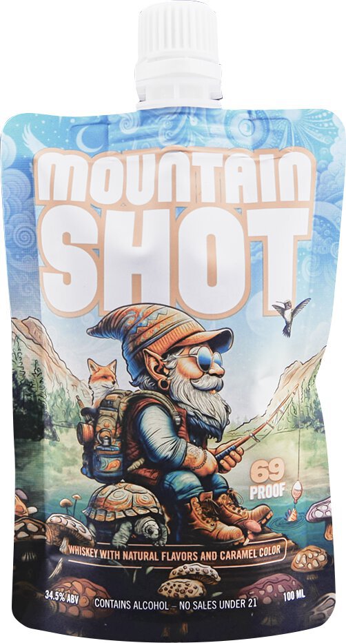 Mountain Shot Breckenridge Whiskey Flavored with Mint, Mushroom & Chocolate 69 PROOF 100mL