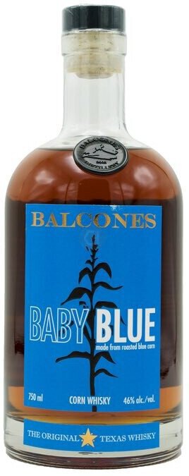 Balcones Baby Blue Straight Corn Whisky 46% ABV 750mL