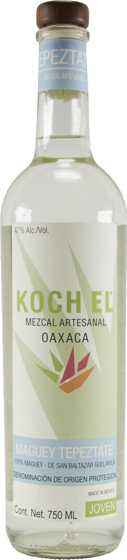 Koch El Mezcal Artesanal 100% Tepeztate San Baltazar Guelavila 47% ABV 750mL