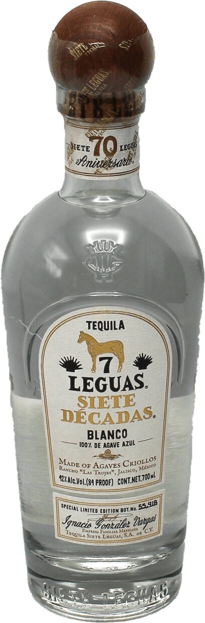 Siete Leguas Siete Decadas Blanco Tequila 700mL