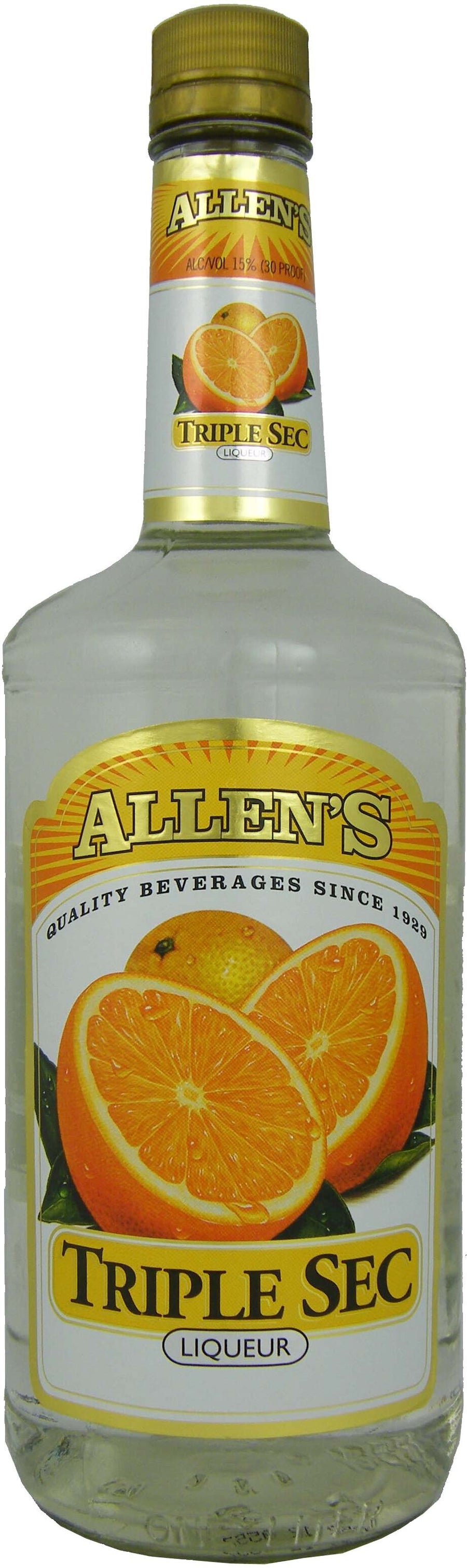 Allen's Triple Sec Liqueur 15% ABV 1L