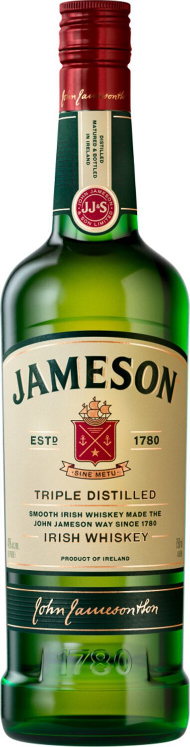 Jameson Irish Whiskey 40% ABV 750ML