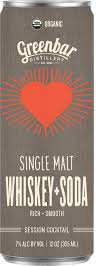 Greenbar Single Malt Whiskey + Soda 355ML