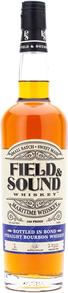 Field & Sound Maritime Whiskey Bottled in Bond Straight Bourbon Whiskey 100 PROOF 750mL