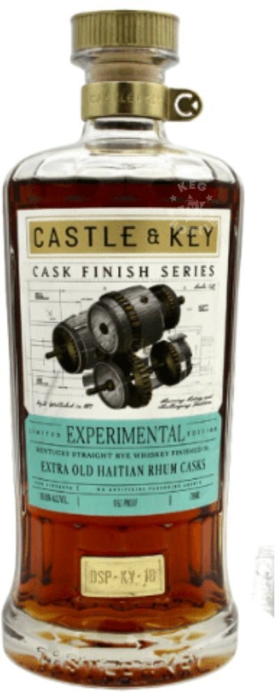 Castle & Key 'Experimental Edition' Kentucky Straight Rye Whiskey Finished in Extra Old Haitian Rhum Casks 58.05% ABV 750mL