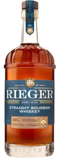 Rieger Sweet Mash Staight Bourbon Whiskey 45% ABV 750mL