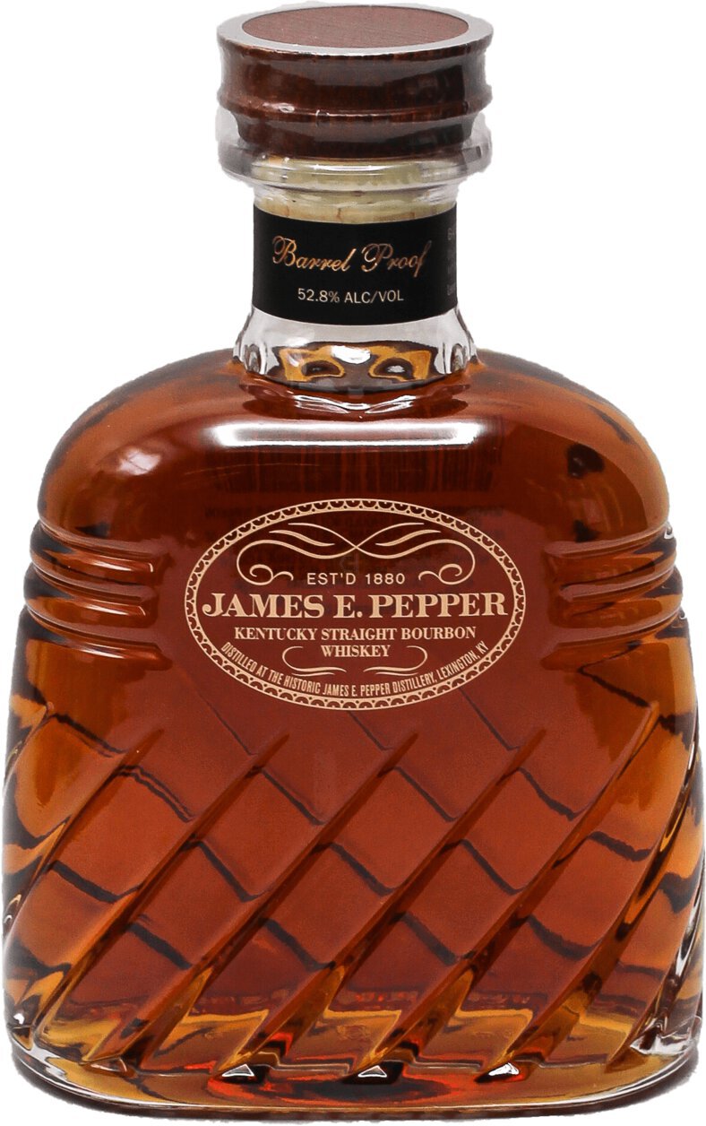 James E. Pepper Barrel Strength Kentucky Straight Bourbon Whiskey 54.7% ABV 750mL