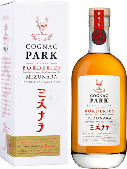 Cognac Park Single Cru Borderies Mizunara Japanese Oak Cask Brandy 43.5% ABV 750mL