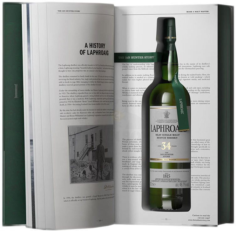 Laphroaig The Ian Hunter Story 'Book 4 Malt Master' 34 Year Old Single Malt Scotch Whisky 46.2% ABV 750ML