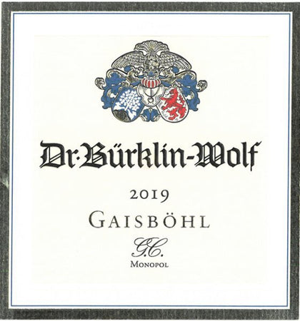 Gaisbohl [Monopol] Riesling Trocken GC, Burklin-Wolf - 2022 - 750ML