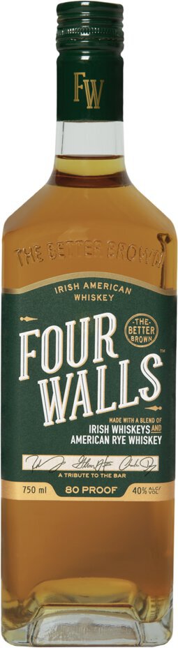 Four Walls Irish American Whiskey 40% ABV 750mL